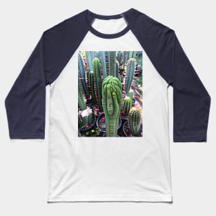 Monstrose Trichocereus Pachanoi - Front & Back Baseball T-Shirt